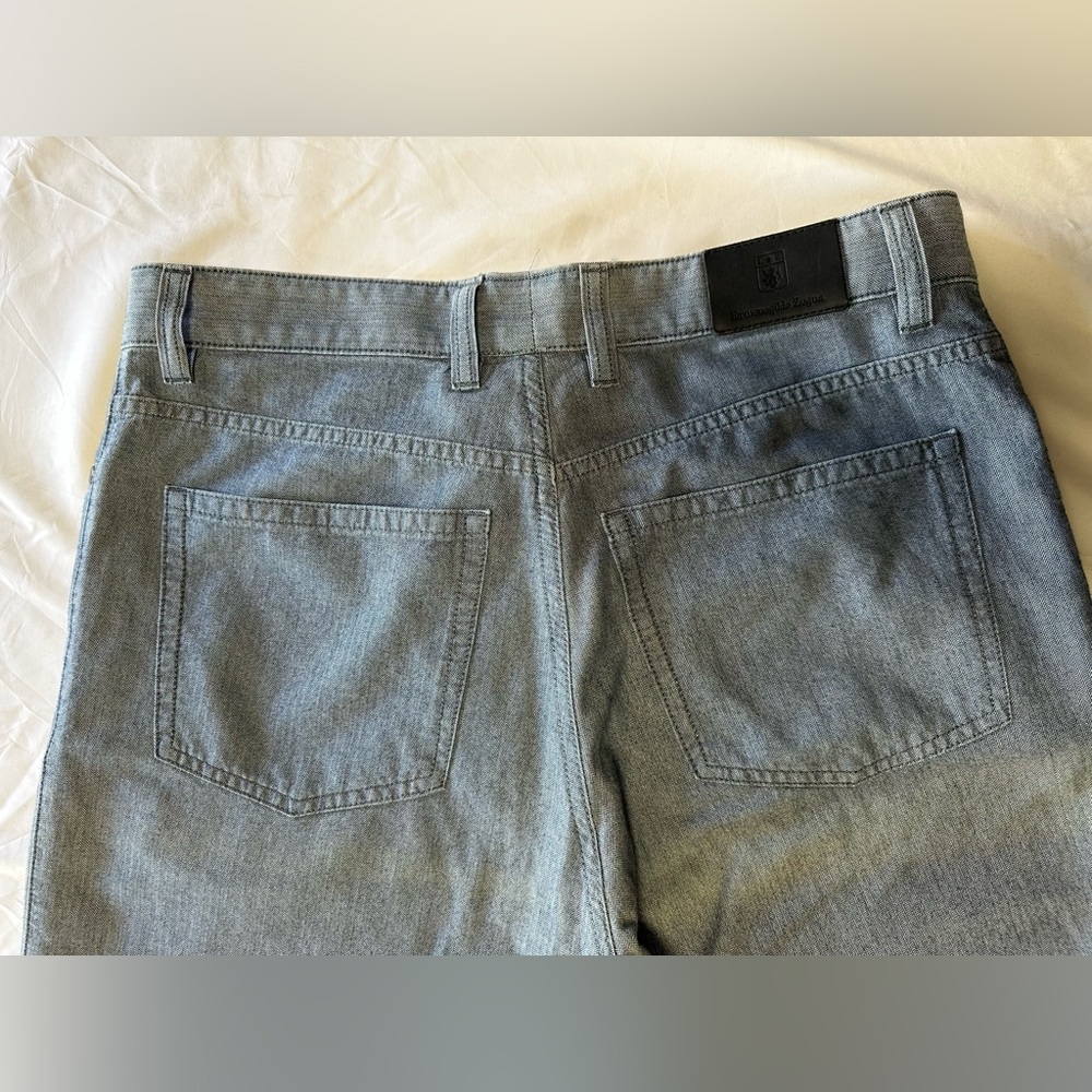 Ermenegildo Zegna Gray Denim Jeans - Picture 5 of 14